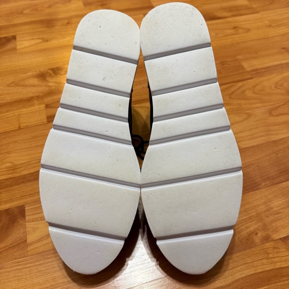 Steve Madden Black Croc Embossed Wrenley Flatform Shoe Size 9.5 - Picture 5 of 7